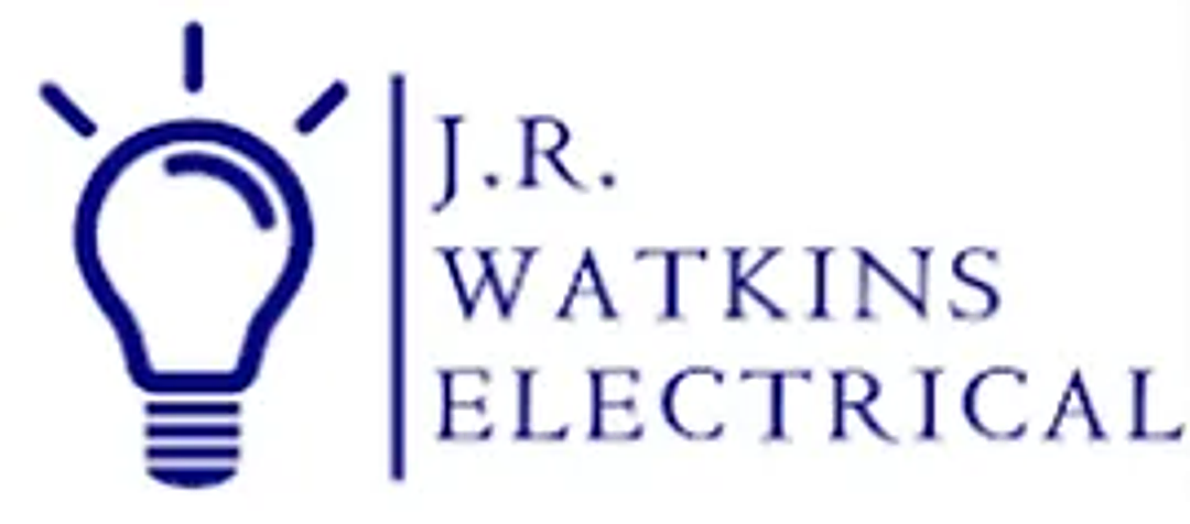 J.R. Watkins Electrical logo with light bulb icon and blue text